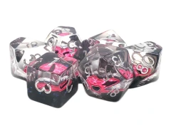 Old School Dice: Infused - Dragon Eye - Pink